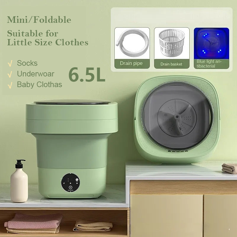 Portable Folding Washing Machine For Clothes Socks Underwear